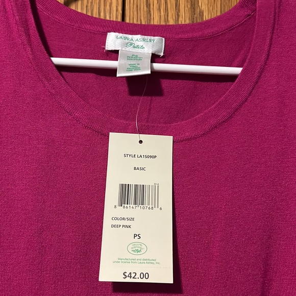 Laura Ashley sweater tank NWT size petite small - Picture 2 of 4